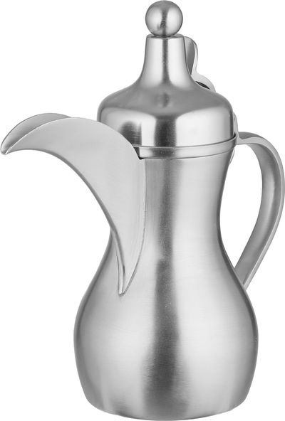 طقم ضيافة ستانلس ستيل السيف غاليري، تمرية، ستاند فناجين ودلة قهوة بقاعدة، كرة ذهبي - فضي product image 5