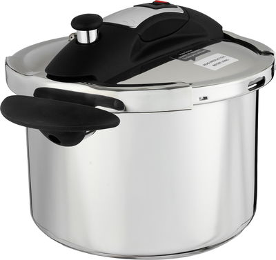 Sitram French Stainless Steel Pressure Cooker, 8 Liters - Silver Black product image 3