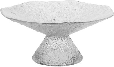 Al Saif Gallery serving stand Glass dessert with base, 30 x 30 x 12 cm - transparent product image 2