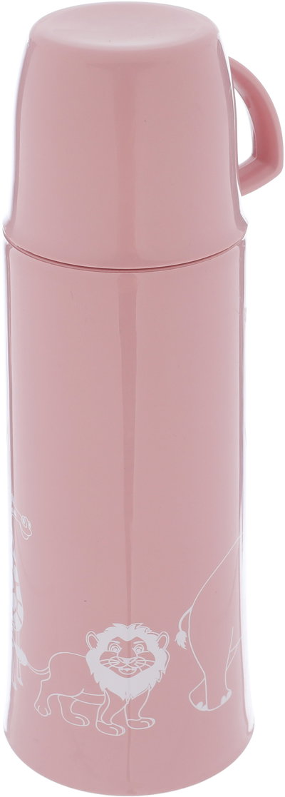 Helios thermos, 0.75 litres, thermal glass inner container, plastic outer shell - light pink product image 2