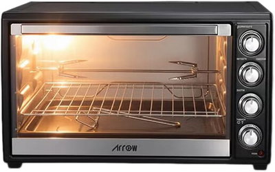فرن مع شواية ارو، 2000 واط، 60 لتر، RO-60EOB - اسود product image 1