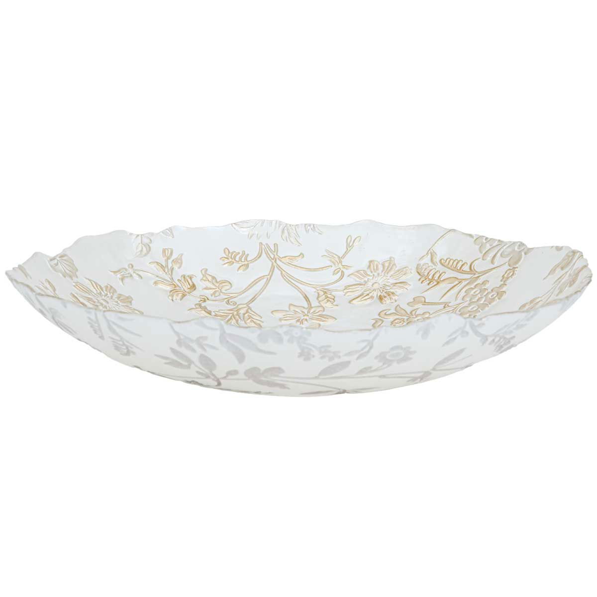 Al Saif Gallery Glass Serving Plate, 30X30X4 Cm - Gold product image 2
