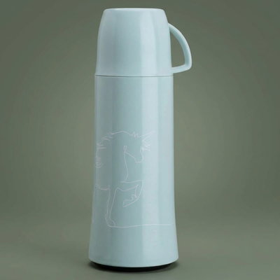 Helios thermos, 500 ml, glass inner container, plastic outer shell - light green product image 1