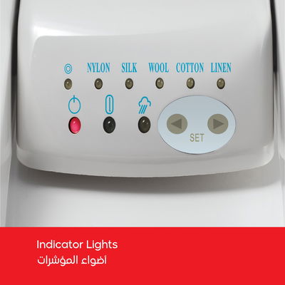 مكواة كبس بخار إلكترو جنرال، 40 بوصة، 2200 واط، خزان 1000 مل، 5 اعدادات للأقمشة، NI-SP40XXL - ابيض product image 5