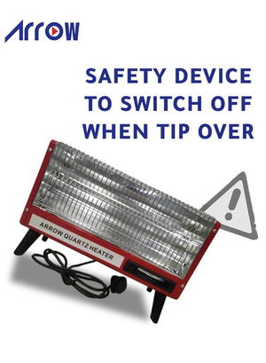 دفاية كهربائية ارو، 2400 واط، 4 شمعة، RO-CP2400H - احمر product image 2