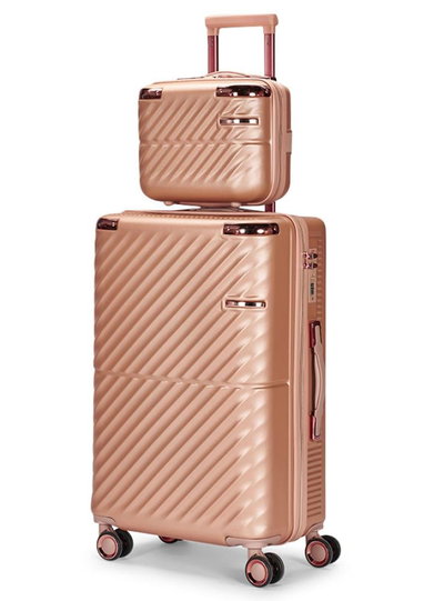 LIMRA Luggage Set, 4 Wheels, 4 Bags, Zipper Closure, 360° Rotating, WM-114 - Gold product image 4