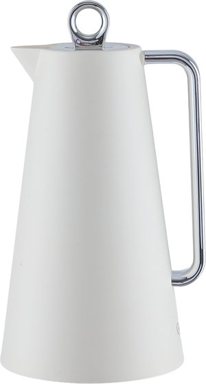 Glory Helena Thermos, 1 liter, glass inner material, silver handle, pressure cap - silver white product image 2
