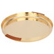 طوفرية استيل السيف غاليري، 39x39x4.8 سم، دائري منقوش، بيد خشبي - ذهبي product image 2