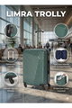 Limra OT-2024 Limra ABS Luggage Set, 3 Sizes, 4 Wheels, 360 Degree Rotating - Green product image 2