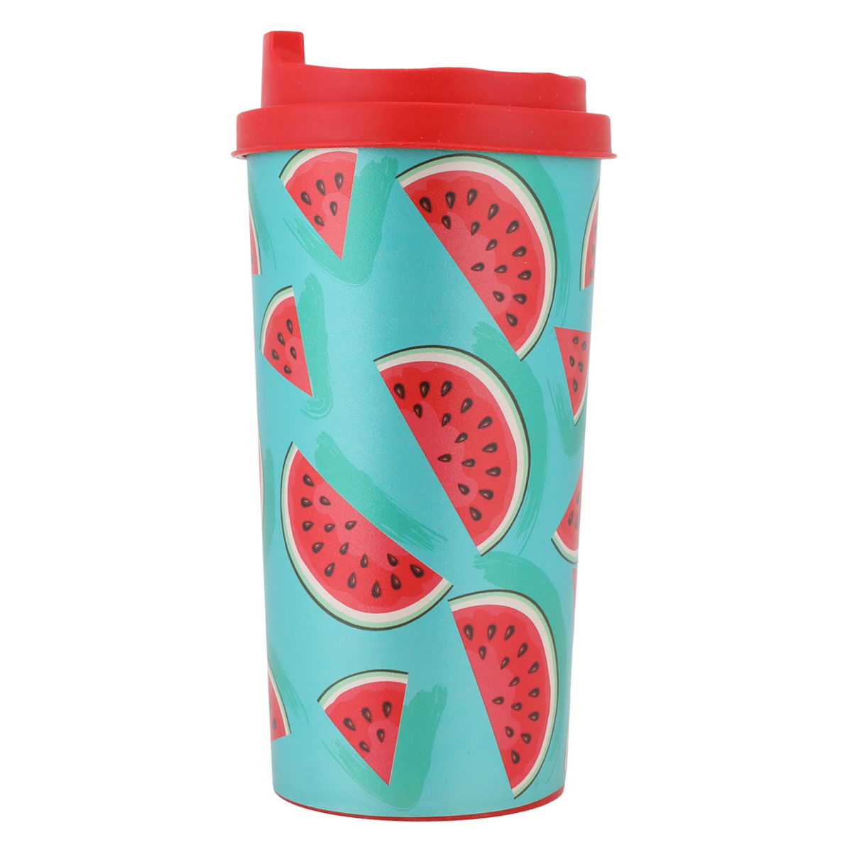 Al Saif Gallery plastic watermelon cup, 470 ml, red-coloured lid product image