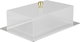 صحن تقديم استيل السيف غاليري، 32x23x10 سم، غطاء اكريلك، مستطيل - فضي شفاف product image 1