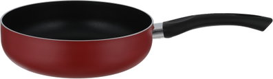Mr.Cook Deep Teflon Frying Pan, 26 cm, Black Handle - Red product image 4