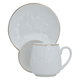 Al Saif Gallery ceramic coffee cup set, 12 pieces, engraved with gold-white script product image 1