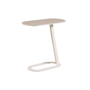 Modern side table, ceramic and steel, 60 x 30 x 60 cm - wooden product image 2