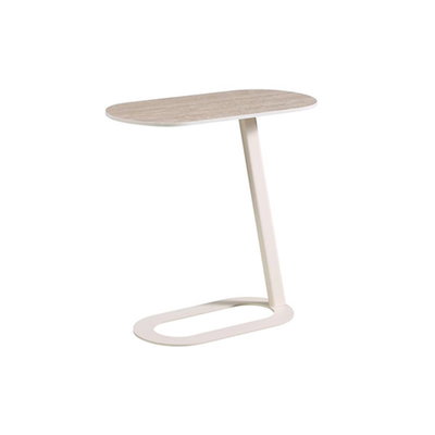 طاولة جانبية مودرن سيراميك و ستيل، 60×30 60 سم - خشبي product image 2