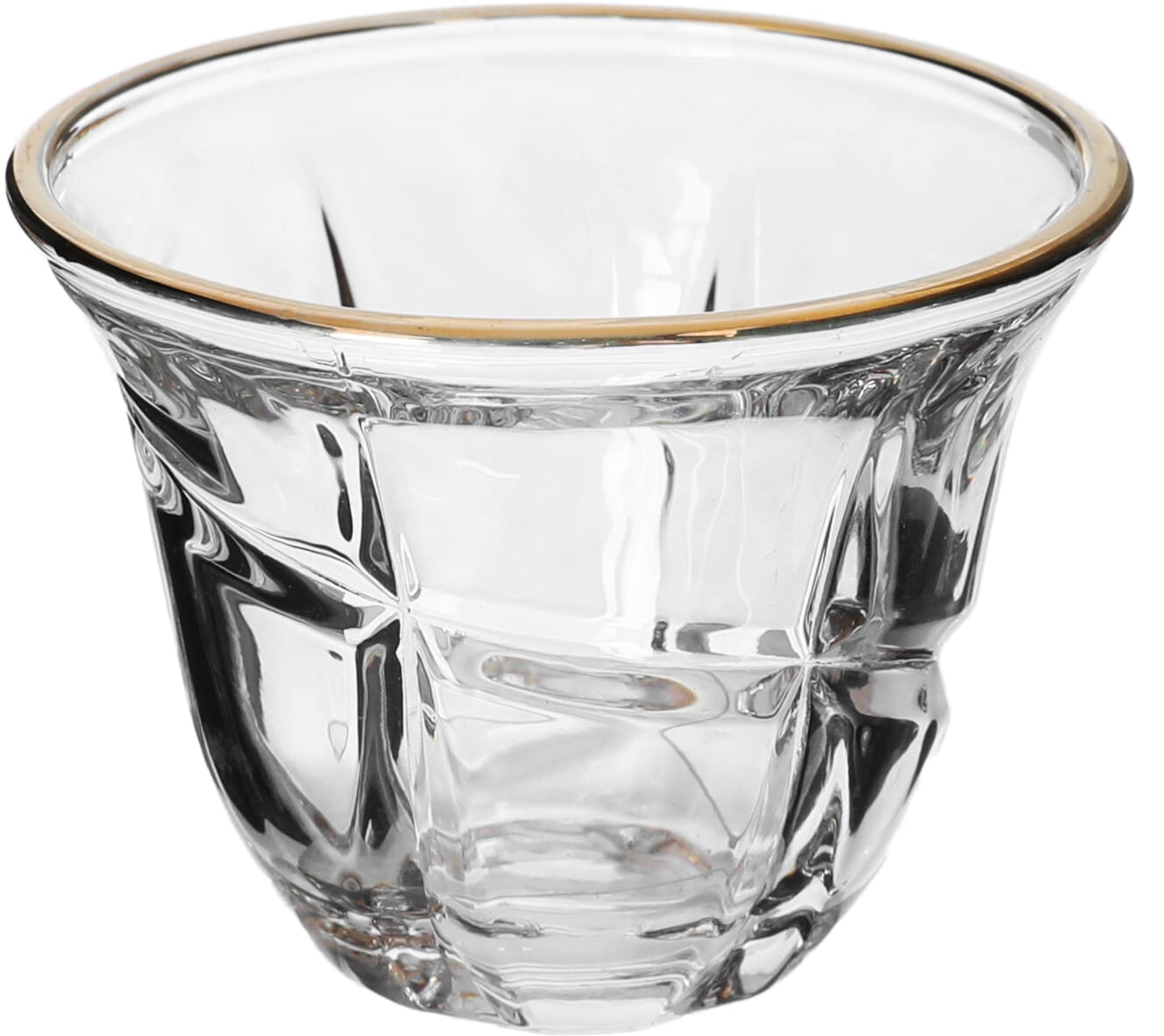 طقم فناجين قهوة ماكس زجاج السيف غاليري، 6 قطع، بخط ذهبي - شفاف product image 2