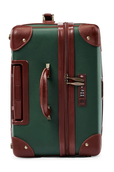 طقم حقيبة سفر جلد صناعي ليمرا، 4 مقاسات، 4 عجلات، زاوية 360 درجة، LMA-7057 - اخضر بني product image 7