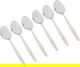 Al Saif Gallery stainless steel eating spoon set, 6 pieces - silver and gold product image 1