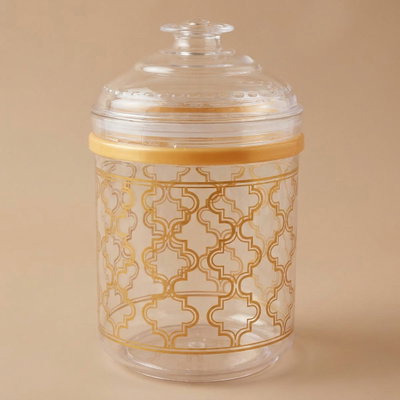 علبة بلاستيك السيف غاليري، 950مل، دائري - ذهبي product image 1