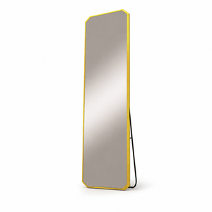 مراية ستاند زجاج، 170×50 سم، ستاند معدن - ذهبي product image 2