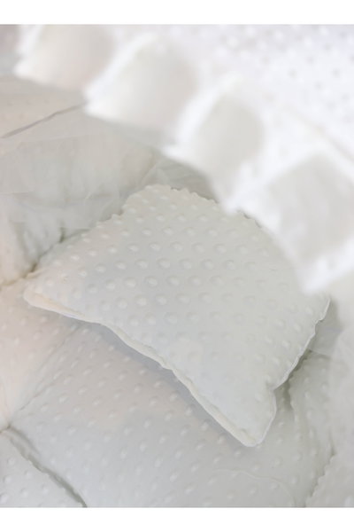 سرير موسى قابل للطي فان مومنت، 76×42×76 سم، حامل خشب - ابيض بيج product image 3