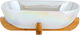 زبدية تقديم بورسلان السيف غاليري، 1 قطعة، بيضاوي- أبيض product image 1