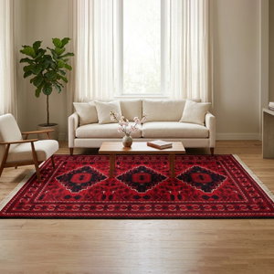 سجادة مجلس بوليستر سجادتي، 200×300 سم، نقشة نجد - أحمر product image