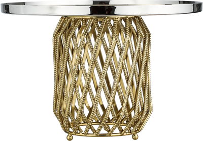 ستاند تقديم ستانلس ستيل السيف غاليري، 15×25×25 سم ، دائري - فضي ذهبي product image 2