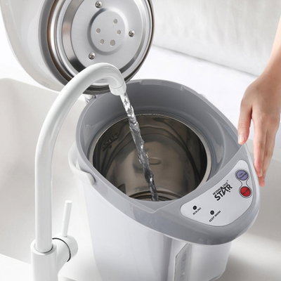 غلاية كهربائية ستانلس ستيل ويننج ستار، 3 لتر، 1800 واط، ST-6026 - ابيض product image 6