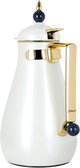 Al Saif Gallery Crystal Thermos Set, 1/0.7 litre, tofaria, thermal glass inner container, steel outer shell - pearl gold product image 9