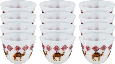 طقم فناجين قهوة عربي السيف غاليري، 12 قطعة - أبيض product image 1