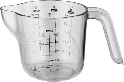 طقم اكواب قياس اكريليك السيف غاليري، قطعتين، 0.5/1 لتر، عصارة - رمادي شفاف product image 3