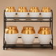 Al Saif Gallery Porcelain Spice Boxes Set, 8 Pieces - White Golden product image 1