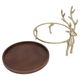 Al Saif Gallery steel cake serving stand, round, base, cover - gold product image 3