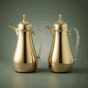 Al Saif Gallery Al Hanouf Thermos Set, 3 Pieces - Gold product image