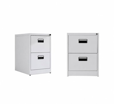 OW-023 Iron drawer organizer, 62×73×45 cm, 2 drawers, deep inside, pull-out design - Light Gray product image 2