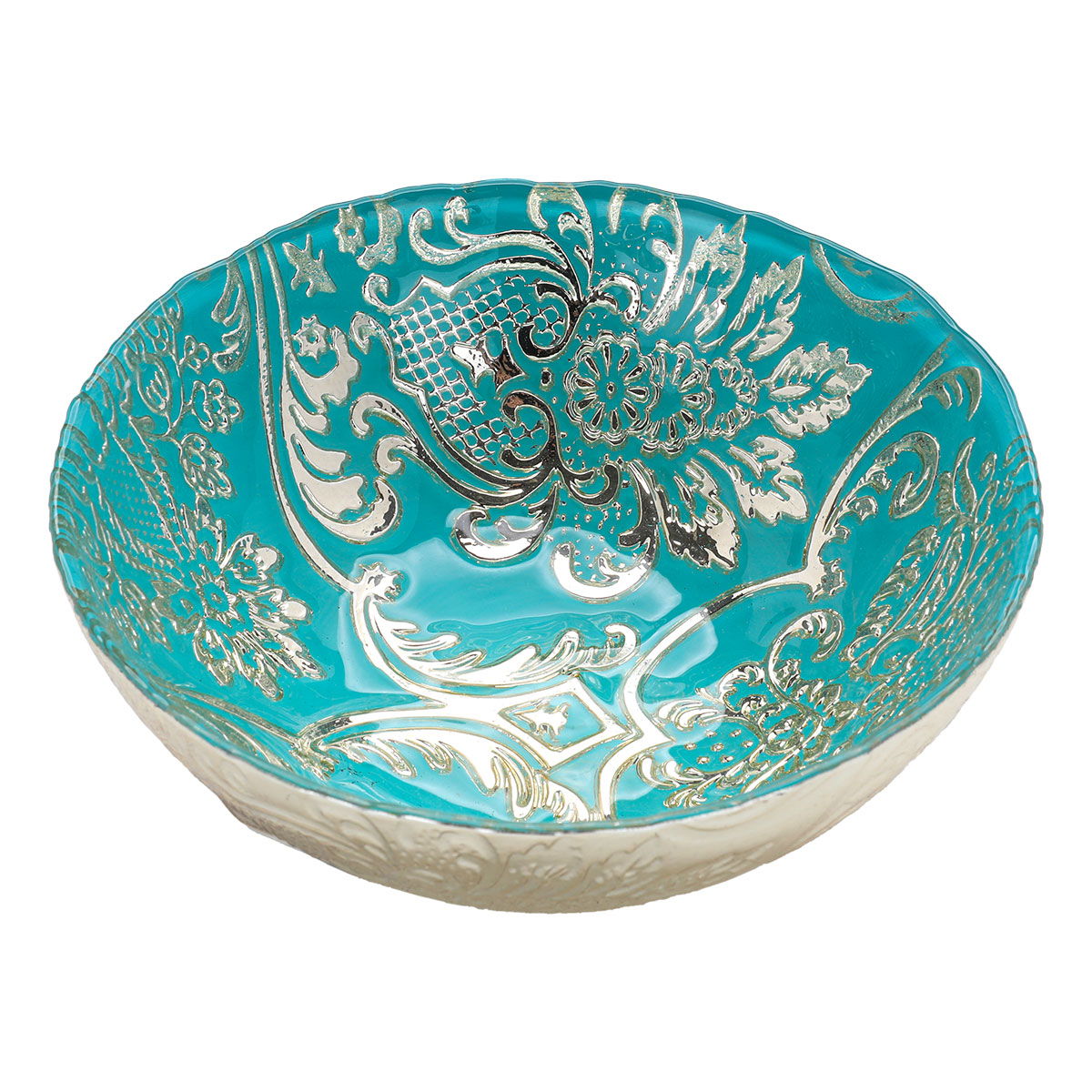 زبدية تقديم زجاج السيف غاليري، 15x15x6 سم - تركوازي product image 2