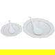 Al Saif Gallery Gold Embossed Porcelain Dinner Set, 65 Pieces - White product image 6