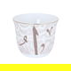 طقم تقديم شاي بورسلان + زجاج السيف غاليري، 29 قطعة، نقش عربي - أبيض product image 4