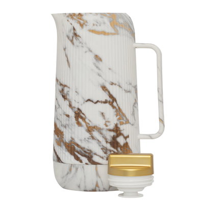 Al Saif Gallery thermos, 1 liter - white marble product image 2