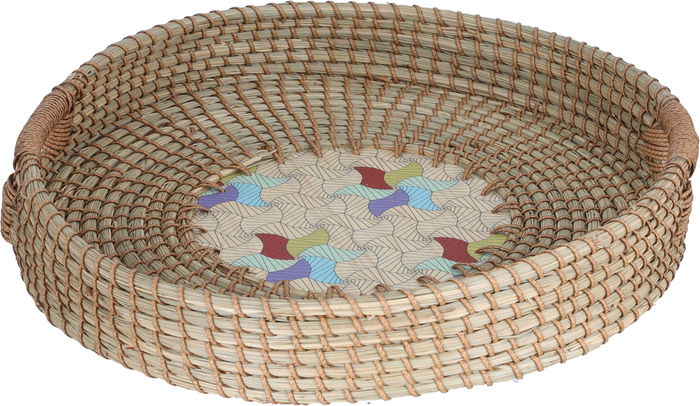سلة تقديم خوص السيف غاليري، 45 سم، دائري - متعدد الألوان product image 1