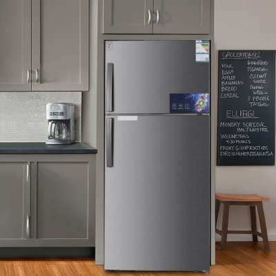 ثلاجة ديفروست جنرال لاينز، 490 لتر، 16.9 قدم، فريزر علوي، GLR490NF - فضي product image 3