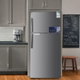 ثلاجة ديفروست جنرال لاينز، 490 لتر، 16.9 قدم، فريزر علوي، GLR490NF - فضي product image 3