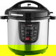Edison Electric Pressure pro Cooker, Granite Inner Pot, 1200 Watts, 8 Liters, 10 Cooking Functions, GT811-W - Black Silver product image 4