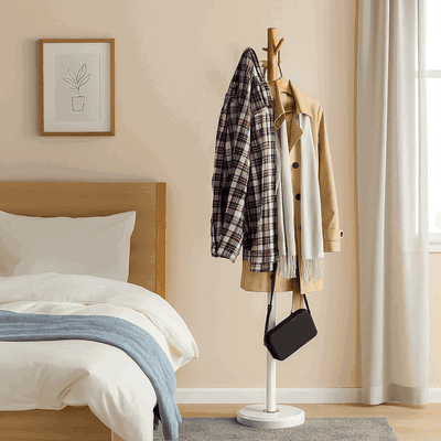 علاقة ملابس مودرن معدن، ارتفاع 180 سم - ابيض product image 3