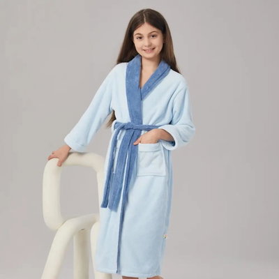 روب اطفال كورال فليس ريفي، 75×30 سم - سماوي product image 17