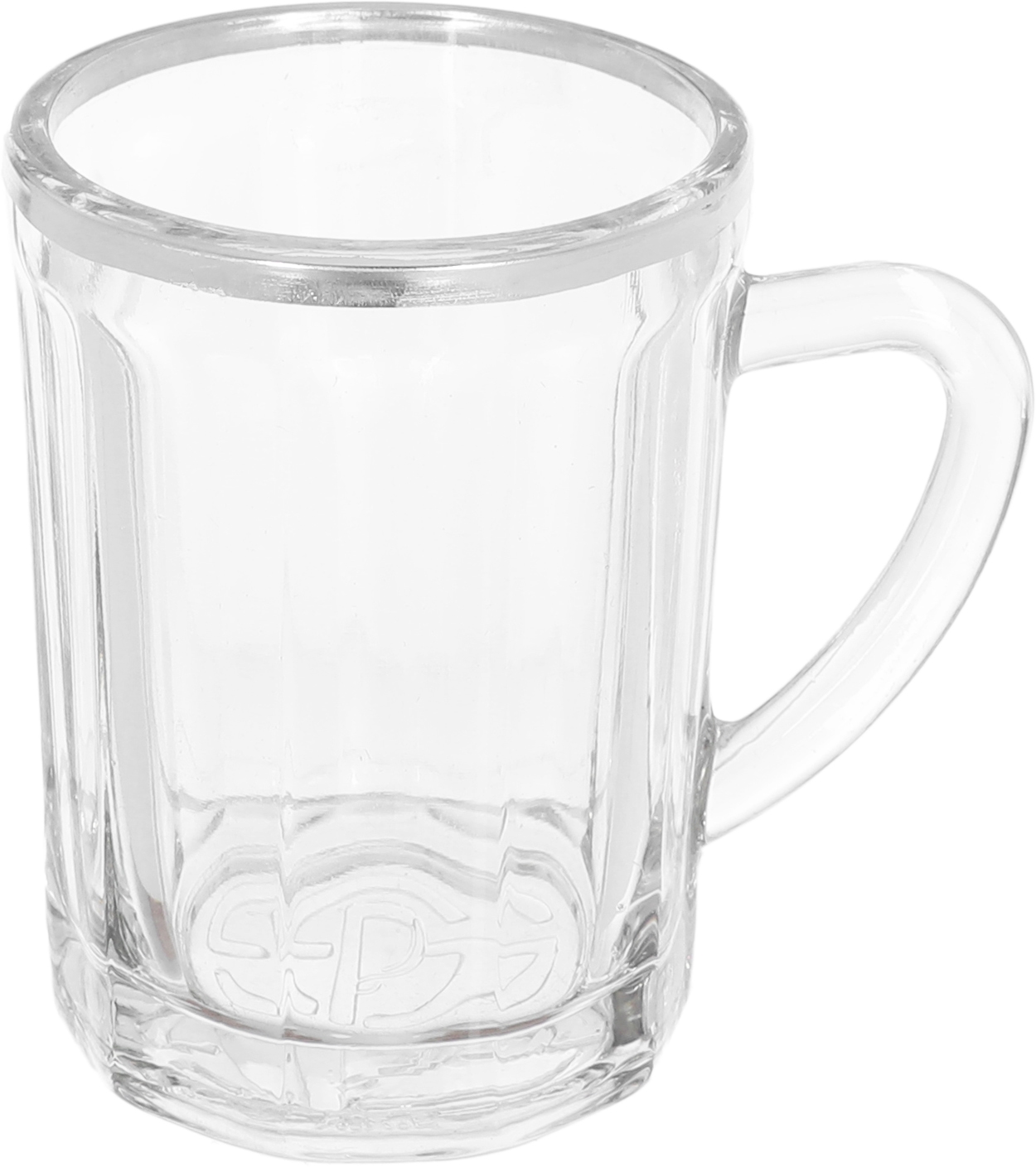 Alsaif Plus Glass Silver Rim Bialat Set, 6 Pieces, 88 ml - Clear product image 2