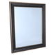 Al Saif Gallery wall mirrors, 46 x 56 cm - black product image 3