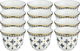 Al Saif Gallery Arabic Coffee Cup And Plates Set, 12 Pieces, Arabic Style - Multicolor product image 1