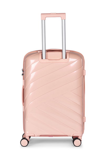Limra LMA-1927 Polypropylene Luggage Set, 3 Sizes, 4 Wheels - Pink product image 3